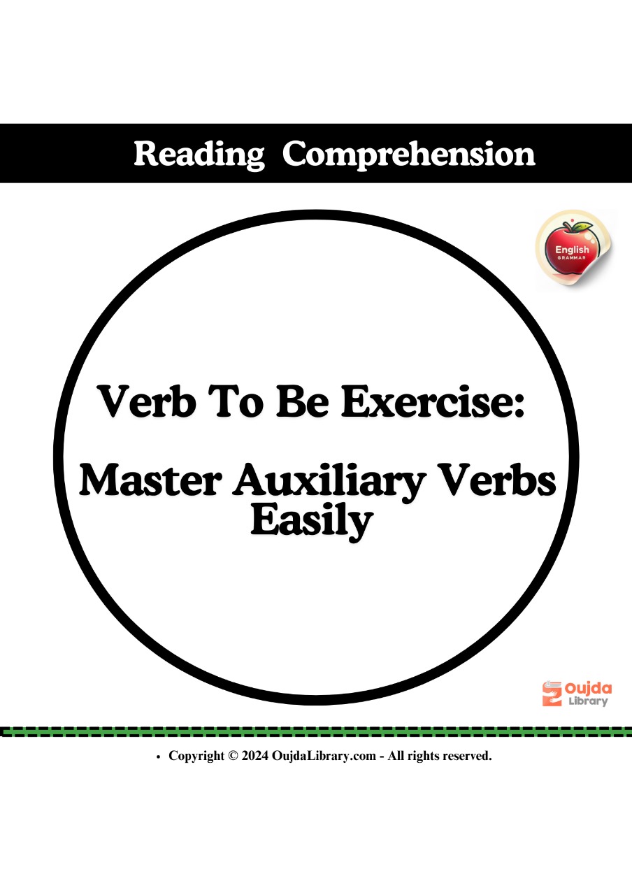 Verb To Be Exercise: Master Auxiliary Verbs Easily.