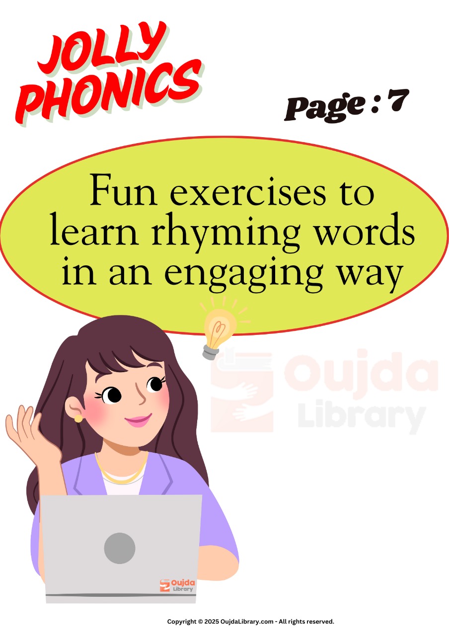 Fun exercises to learn rhyming words in an engaging way.